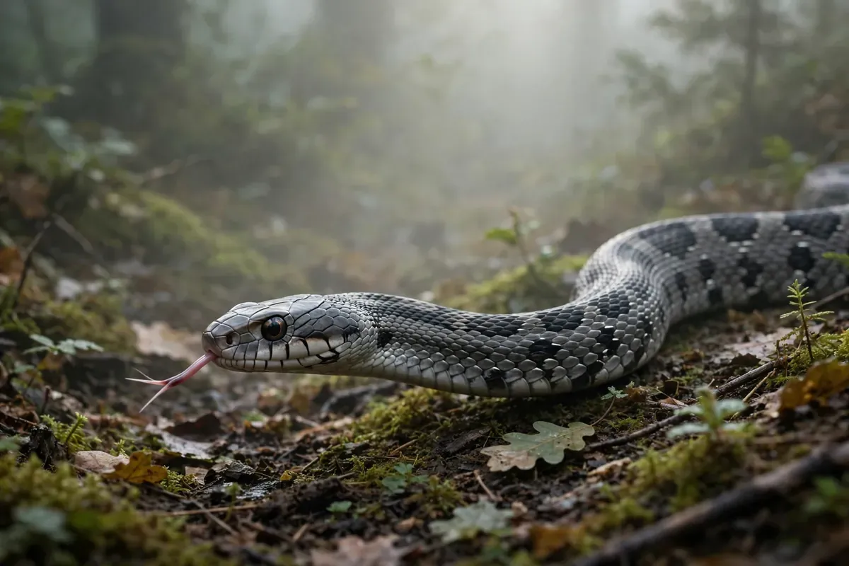 Grey and black snake, snake dream interpretation